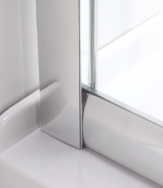 Milano Portland - Frameless Sliding Door Shower Enclosure - Choice of Sizes  and Side Panel