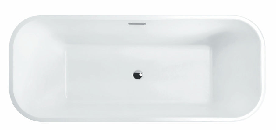 FREESTANDING TUB "ALMERIA" 69" x 29" x 23.6" AFT-9581-WH