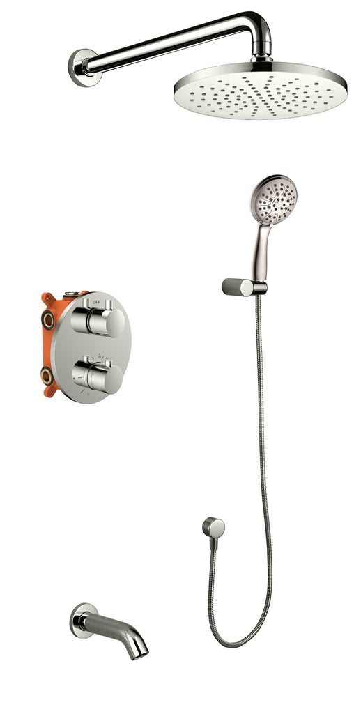 TUB & SHOWER SET "MODERNO" ASTS-50541-BN