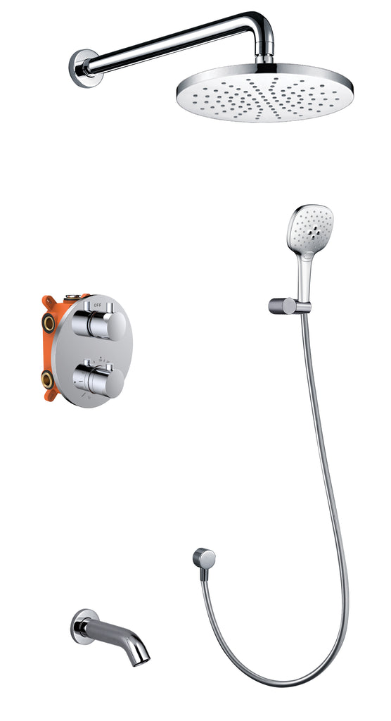 TUB & SHOWER SET "MODERNO" ASTS-50541-CH