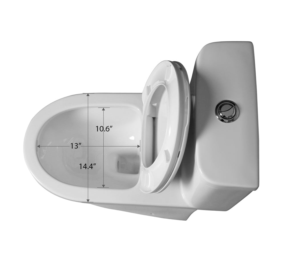 ONE PIECE ROUND TOILET "ARGOS" AT-002-WH