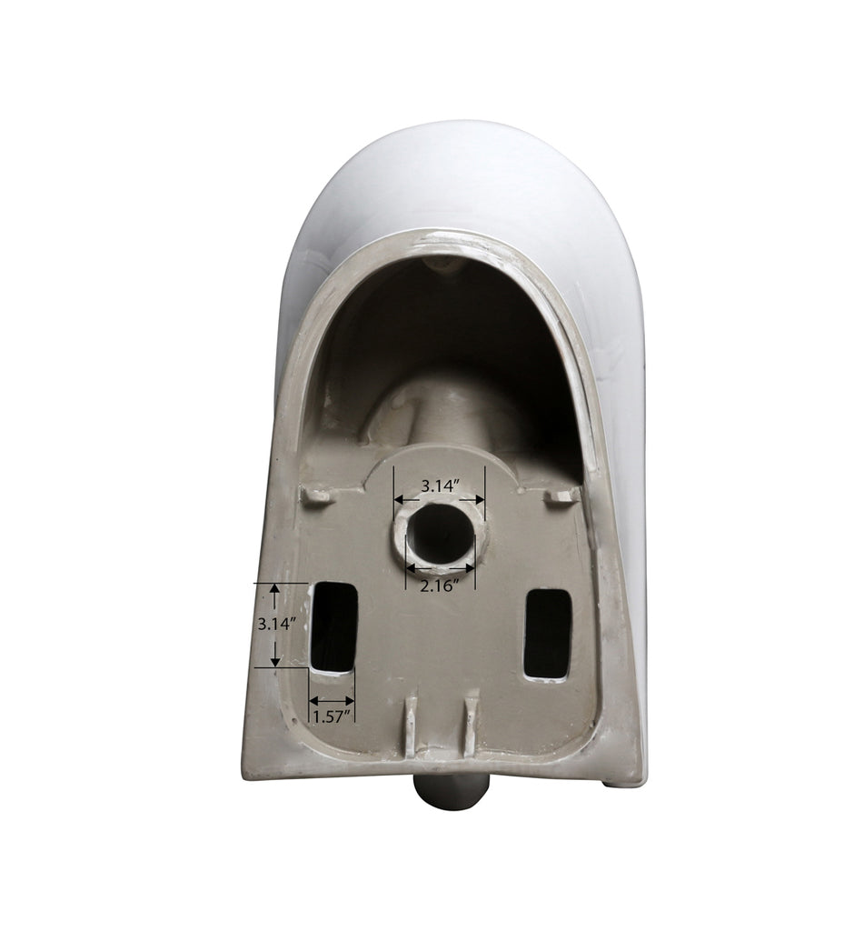 ONE PIECE ROUND TOILET "ARGOS" AT-002-WH