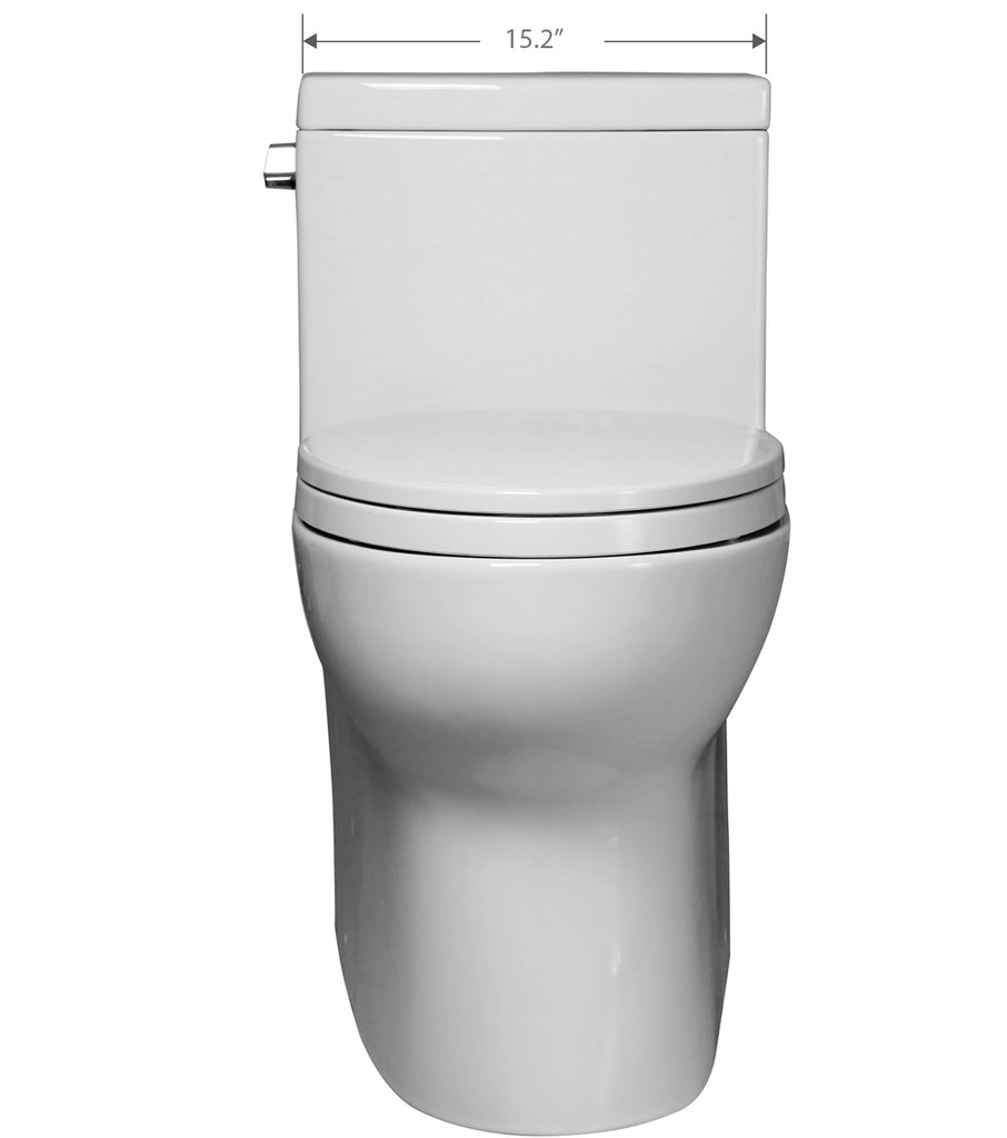 ONE PIECE ELONGATED TOILET "SANTORINI" AT-003S-WH