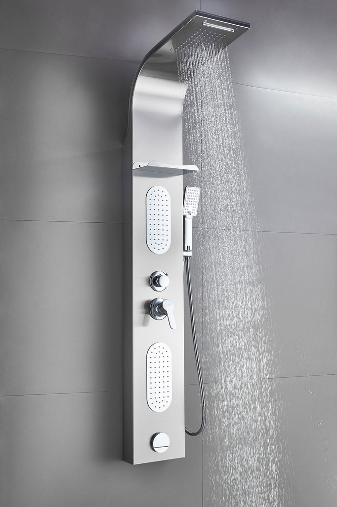 SHOWER PANEL "KINGSTON" ASP-106-SS, NEW