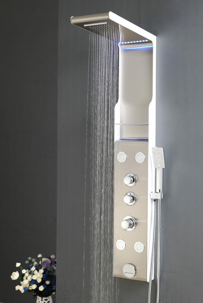 SHOWER PANEL "TRENTO" ASP-3055-SS, NEW