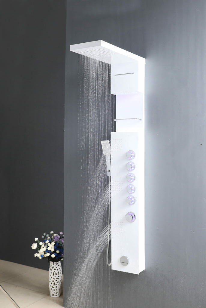SHOWER PANEL "MARBELLA" ASP-3557-WH