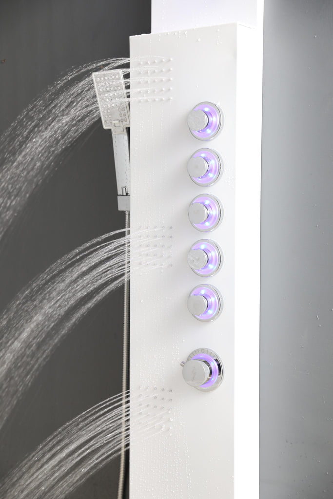 SHOWER PANEL "MARBELLA" ASP-3557-WH