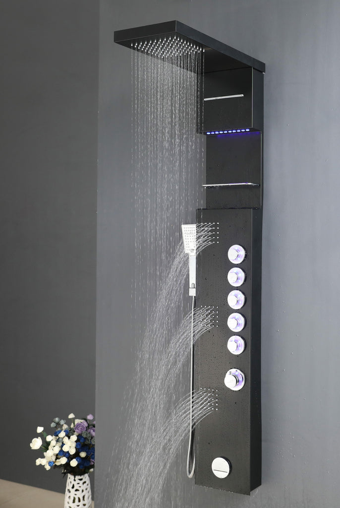SHOWER PANEL "MARBELLA" ASP-3557-BL
