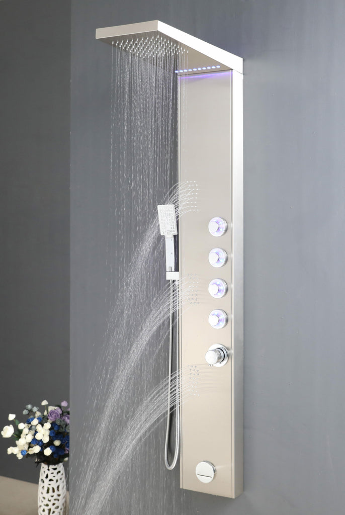 SHOWER PANEL "VERONA", ASP-8155-SS, NEW
