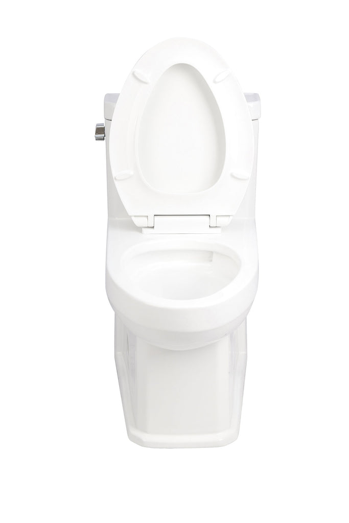 ONE PIECE ELONGATED TOILET "PREVENZA" AT-010-WH